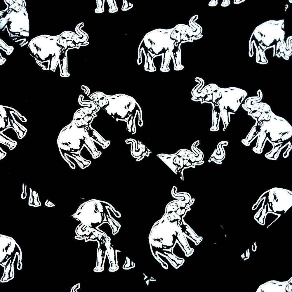 Elephant Print Crewneck Sweatshirt